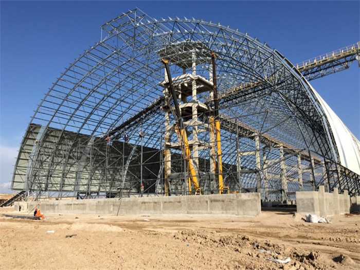 图们煤机油桶翘工程网架